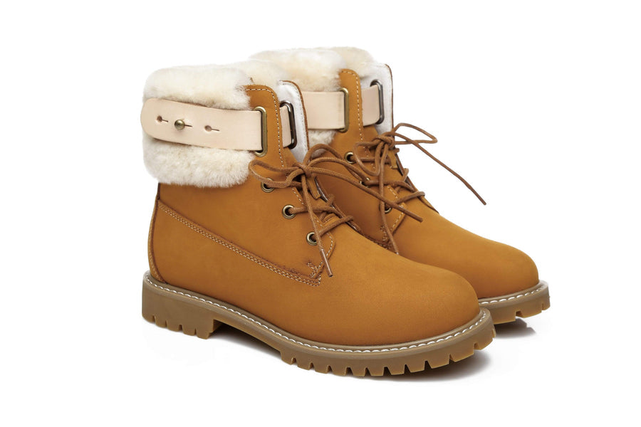 Australian Shepherd Mini UGG Boots Women Mavis Water Repellent-Boots-PEROZ Accessories