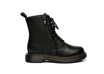 Australian Shepherd UGG Zip Up Sheepskin Wool Chunky Boots Belen-Boots-PEROZ Accessories