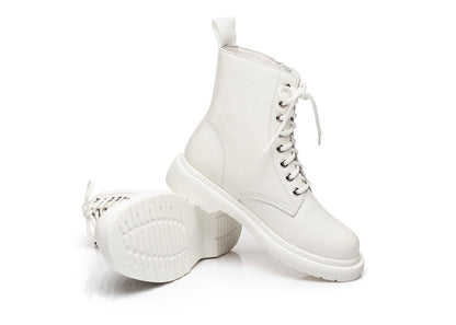 Australian Shepherd UGG Zip Up Sheepskin Wool Chunky Boots Belen-Boots-PEROZ Accessories