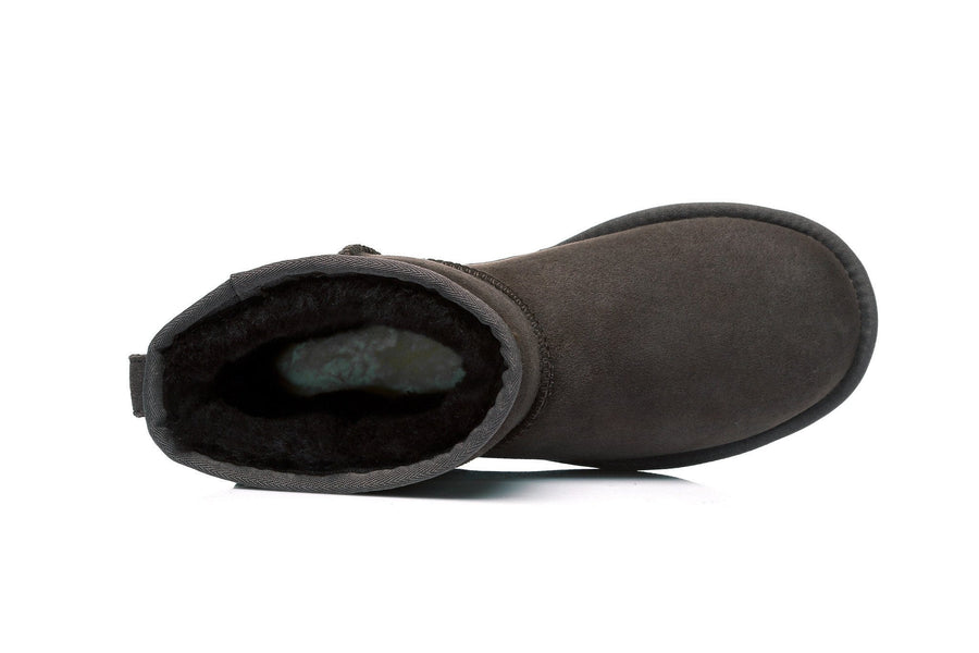 Australian Shepherd Premium Sheepskin Unisex UGG Boots Mini Classic Water Resistant-Boots-PEROZ Accessories