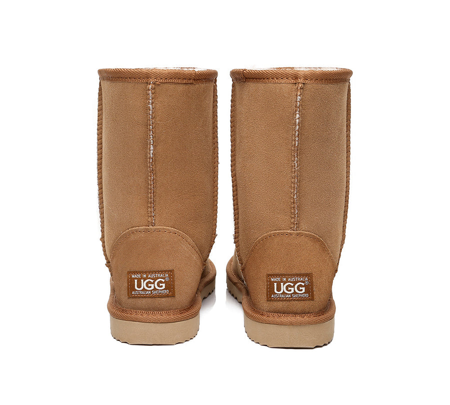 Australian Made Unisex Short Classic UGG Boots Australian Shepherd Water Resistant-Boots-PEROZ Accessories