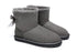 Australian Shepherd Women Mini Ugg Boots with Single Back Bow Water Resistant-Boots-PEROZ Accessories