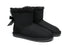 Australian Shepherd Women Mini Ugg Boots with Single Back Bow Water Resistant-Boots-PEROZ Accessories