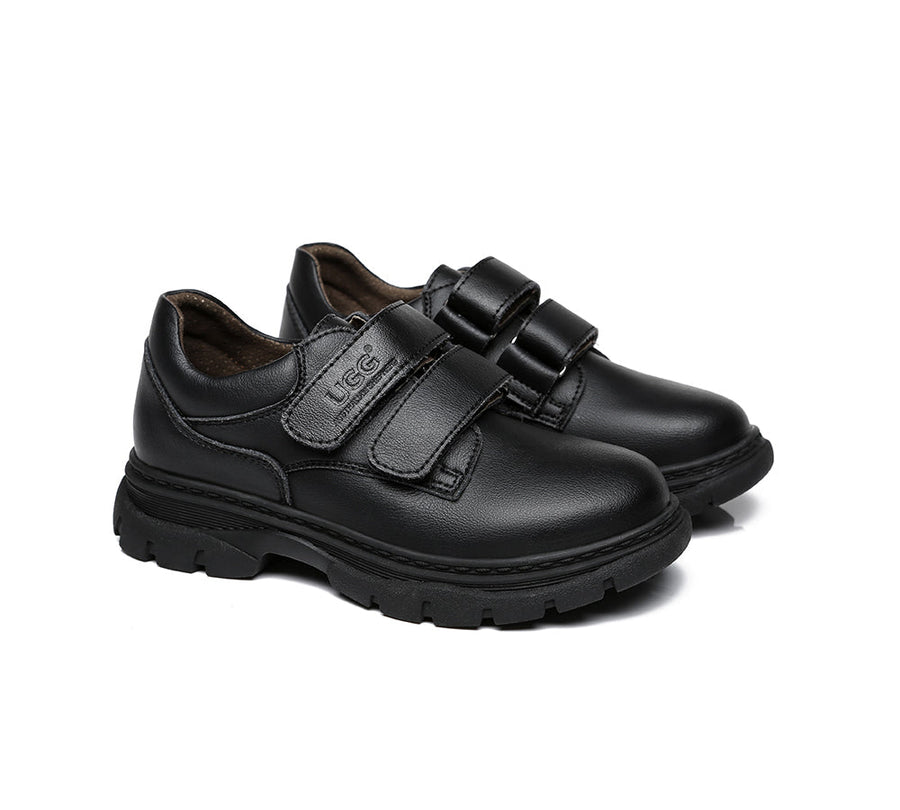 Australian Shepherd Ava Kids Leather School Shoes-School Shoes-PEROZ Accessories