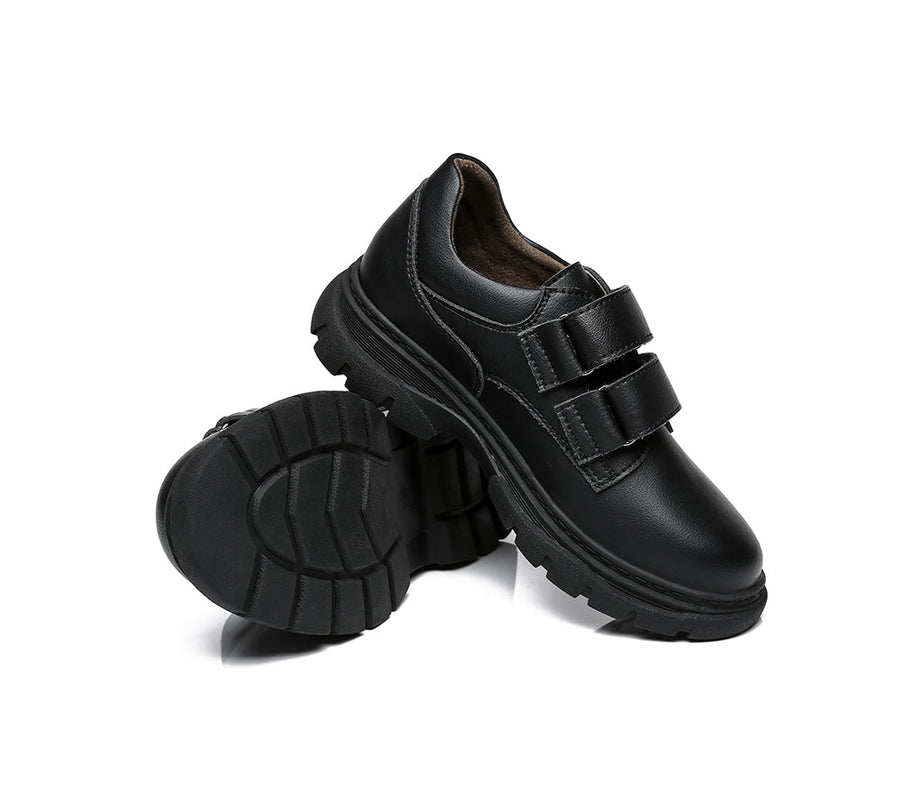 Australian Shepherd Ava Kids Leather School Shoes-School Shoes-PEROZ Accessories