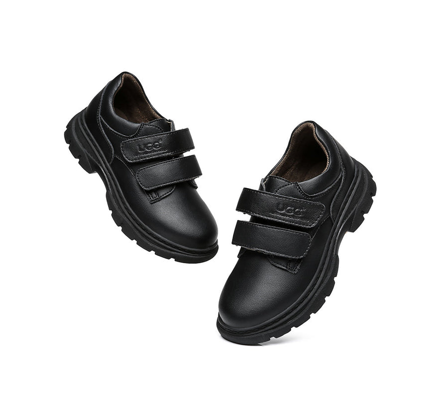 Australian Shepherd Ava Kids Leather School Shoes-School Shoes-PEROZ Accessories