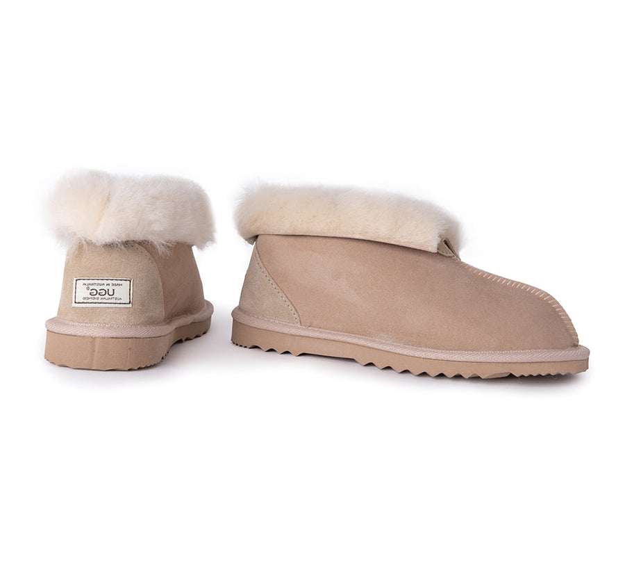 Australian Made Sheepskin Slippers Unisex UGG Slippers Australian Shepherd Water Resistant-Slippers-PEROZ Accessories