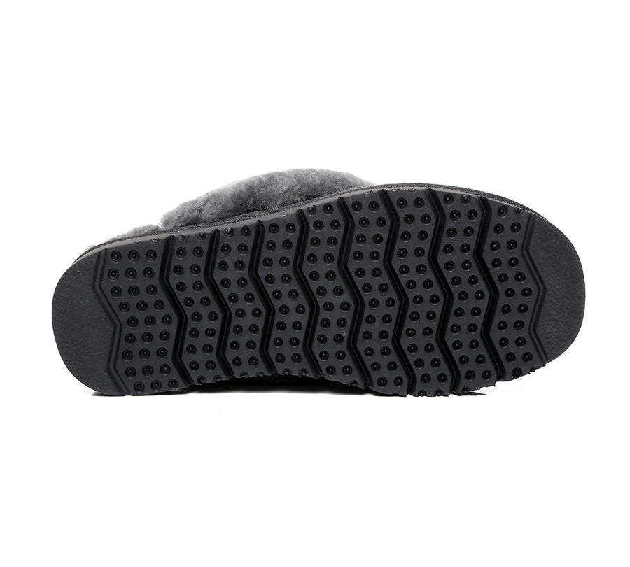 Australian Shepherd UGG Slippers Linden Women Sheepskin Wool-Slippers-PEROZ Accessories