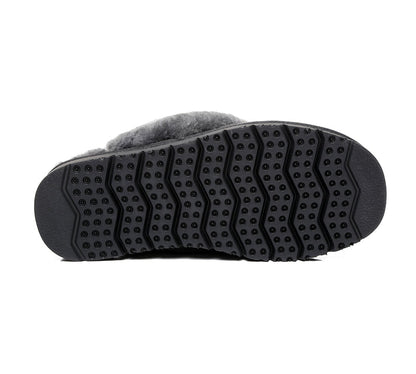 Australian Shepherd UGG Slippers Linden Women Sheepskin Wool-Slippers-PEROZ Accessories