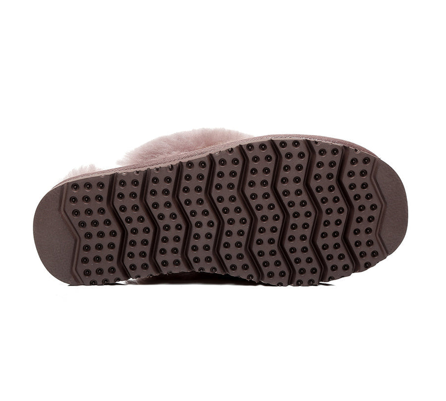 Australian Shepherd UGG Slippers Linden Women Sheepskin Wool-Slippers-PEROZ Accessories