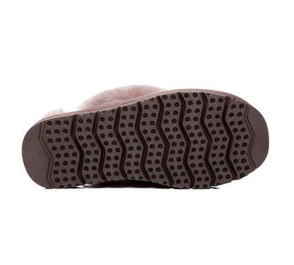 Australian Shepherd UGG Slippers Linden Women Sheepskin Wool-Slippers-PEROZ Accessories