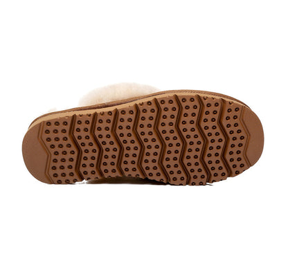 Australian Shepherd UGG Slippers Linden Women Sheepskin Wool-Slippers-PEROZ Accessories