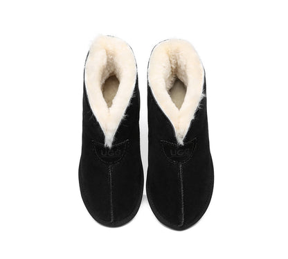 Australian Shepherd UGG Unisex Ankle Wool Parker Slipper Boots-Slippers-PEROZ Accessories