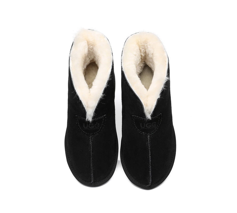 Australian Shepherd UGG Unisex Ankle Wool Parker Slipper Boots-Slippers-PEROZ Accessories