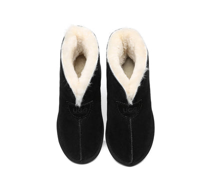Australian Shepherd UGG Unisex Ankle Wool Parker Slipper Boots-Slippers-PEROZ Accessories