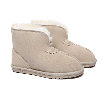 Australian Shepherd UGG Unisex Ankle Wool Parker Slipper Boots-Slippers-PEROZ Accessories
