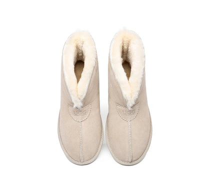 Australian Shepherd UGG Unisex Ankle Wool Parker Slipper Boots-Slippers-PEROZ Accessories