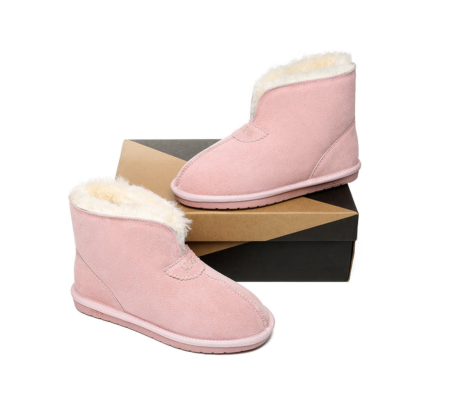 Australian Shepherd UGG Unisex Ankle Wool Parker Slipper Boots-Slippers-PEROZ Accessories