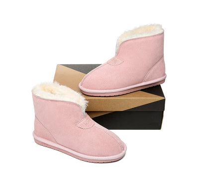 Australian Shepherd UGG Unisex Ankle Wool Parker Slipper Boots-Slippers-PEROZ Accessories
