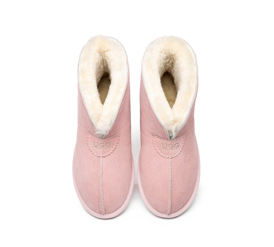 Australian Shepherd UGG Unisex Ankle Wool Parker Slipper Boots-Slippers-PEROZ Accessories