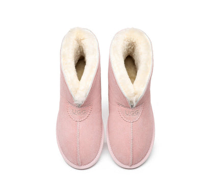 Australian Shepherd UGG Unisex Ankle Wool Parker Slipper Boots-Slippers-PEROZ Accessories