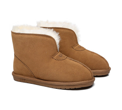 Australian Shepherd UGG Unisex Ankle Wool Parker Slipper Boots-Slippers-PEROZ Accessories