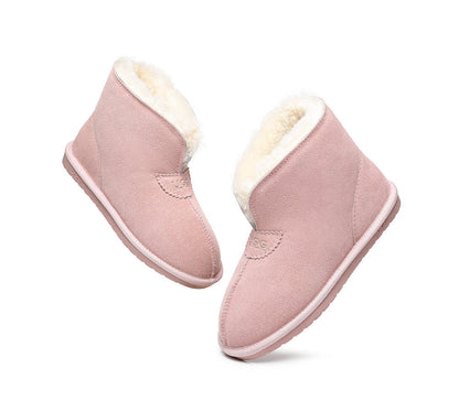 Australian Shepherd UGG Unisex Ankle Wool Parker Slipper Boots-Slippers-PEROZ Accessories