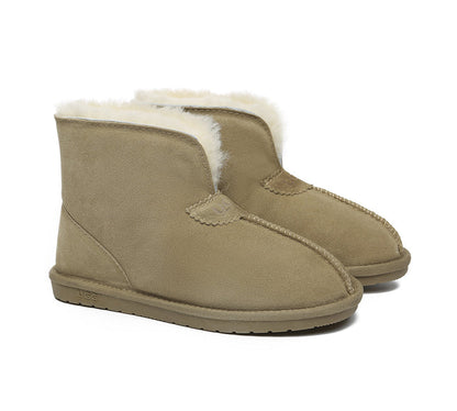 Australian Shepherd UGG Unisex Ankle Wool Parker Slipper Boots-Slippers-PEROZ Accessories