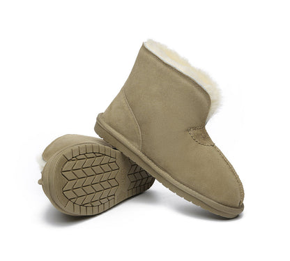 Australian Shepherd UGG Unisex Ankle Wool Parker Slipper Boots-Slippers-PEROZ Accessories