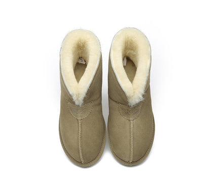 Australian Shepherd UGG Unisex Ankle Wool Parker Slipper Boots-Slippers-PEROZ Accessories