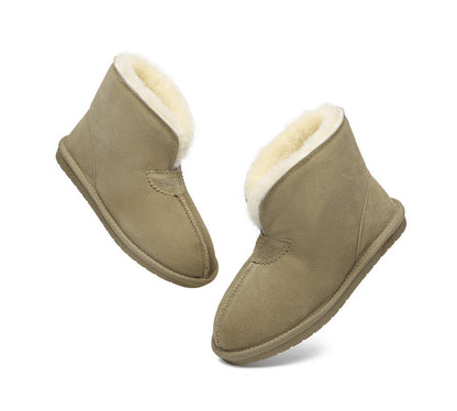 Australian Shepherd UGG Unisex Ankle Wool Parker Slipper Boots-Slippers-PEROZ Accessories