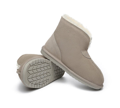 Australian Shepherd UGG Unisex Ankle Wool Parker Slipper Boots-Slippers-PEROZ Accessories