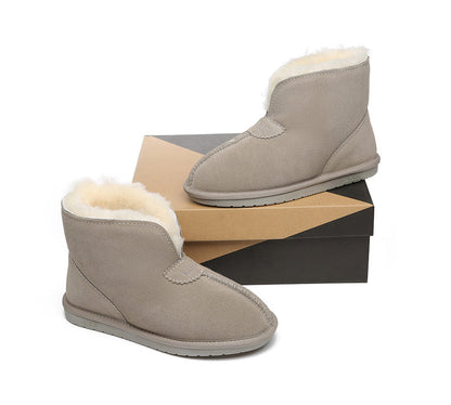 Australian Shepherd UGG Unisex Ankle Wool Parker Slipper Boots-Slippers-PEROZ Accessories