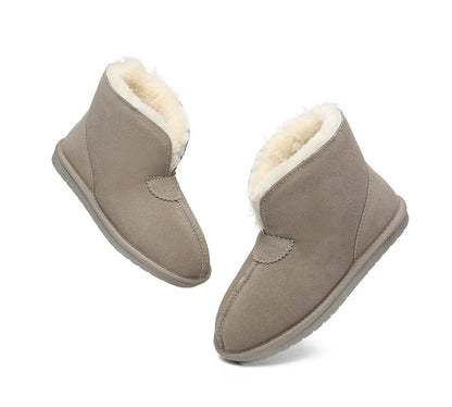 Australian Shepherd UGG Unisex Ankle Wool Parker Slipper Boots-Slippers-PEROZ Accessories