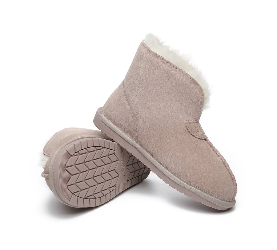 Australian Shepherd UGG Unisex Ankle Wool Parker Slipper Boots-Slippers-PEROZ Accessories