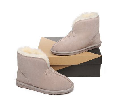 Australian Shepherd UGG Unisex Ankle Wool Parker Slipper Boots-Slippers-PEROZ Accessories