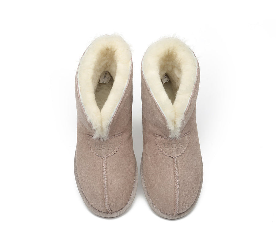 Australian Shepherd UGG Unisex Ankle Wool Parker Slipper Boots-Slippers-PEROZ Accessories