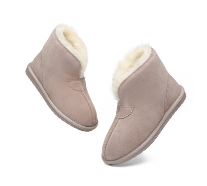 Australian Shepherd UGG Unisex Ankle Wool Parker Slipper Boots-Slippers-PEROZ Accessories