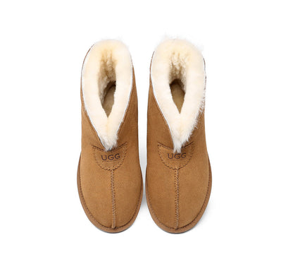 Australian Shepherd UGG Unisex Ankle Wool Parker Slipper Boots-Slippers-PEROZ Accessories