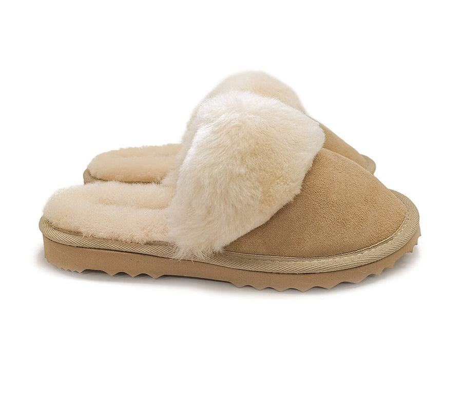 Australian Shepherd Ladies Scuff Australian Made UGG Slippers-Slippers-PEROZ Accessories