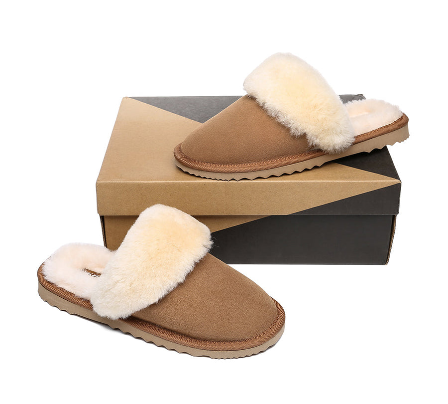 Australian Shepherd Ladies Scuff Australian Made UGG Slippers-Slippers-PEROZ Accessories