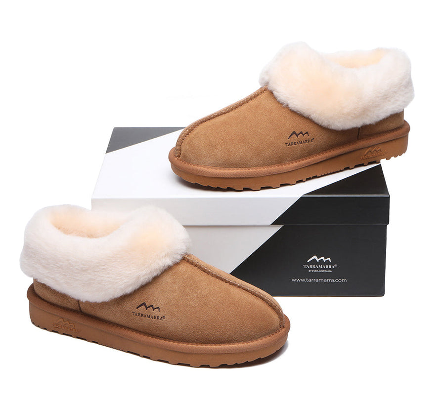 TARRAMARRA Premium Sheepskin Wool Ankle Slipper Unisex Hana-Slippers-PEROZ Accessories