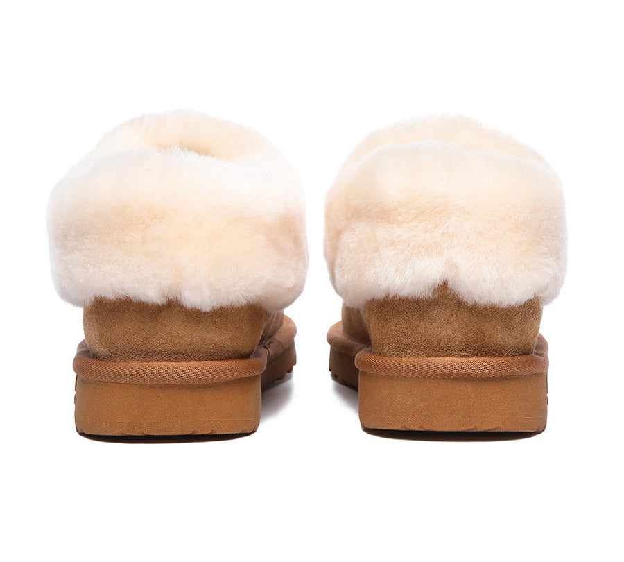 TARRAMARRA Premium Sheepskin Wool Ankle Slipper Unisex Hana-Slippers-PEROZ Accessories