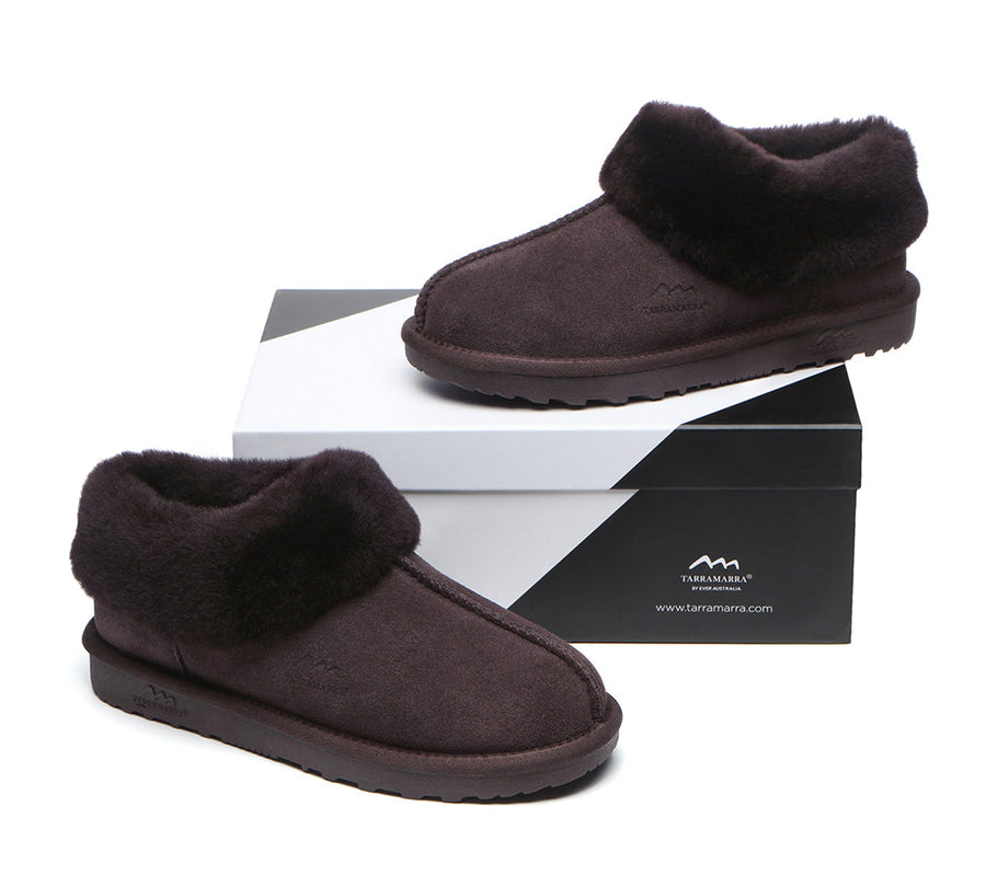 TARRAMARRA Premium Sheepskin Wool Ankle Slipper Unisex Hana-Slippers-PEROZ Accessories