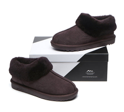 TARRAMARRA Premium Sheepskin Wool Ankle Slipper Unisex Hana-Slippers-PEROZ Accessories