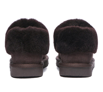TARRAMARRA Premium Sheepskin Wool Ankle Slipper Unisex Hana-Slippers-PEROZ Accessories