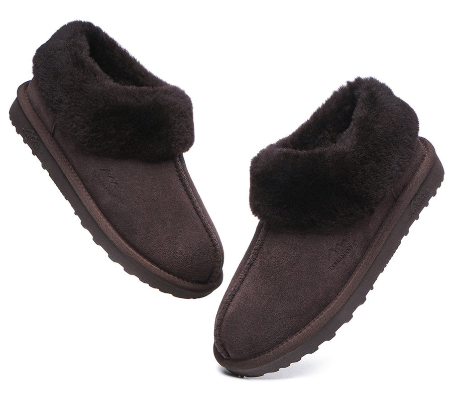 TARRAMARRA Premium Sheepskin Wool Ankle Slipper Unisex Hana-Slippers-PEROZ Accessories