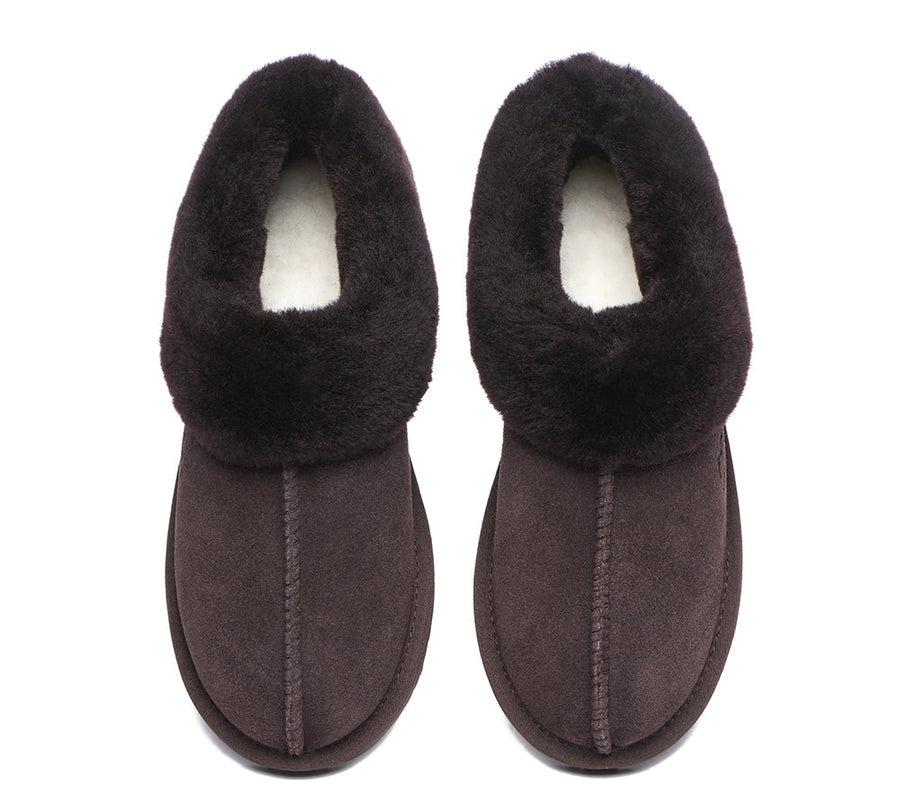TARRAMARRA Premium Sheepskin Wool Ankle Slipper Unisex Hana-Slippers-PEROZ Accessories
