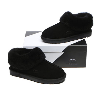 TARRAMARRA Premium Sheepskin Wool Ankle Slipper Unisex Hana-Slippers-PEROZ Accessories