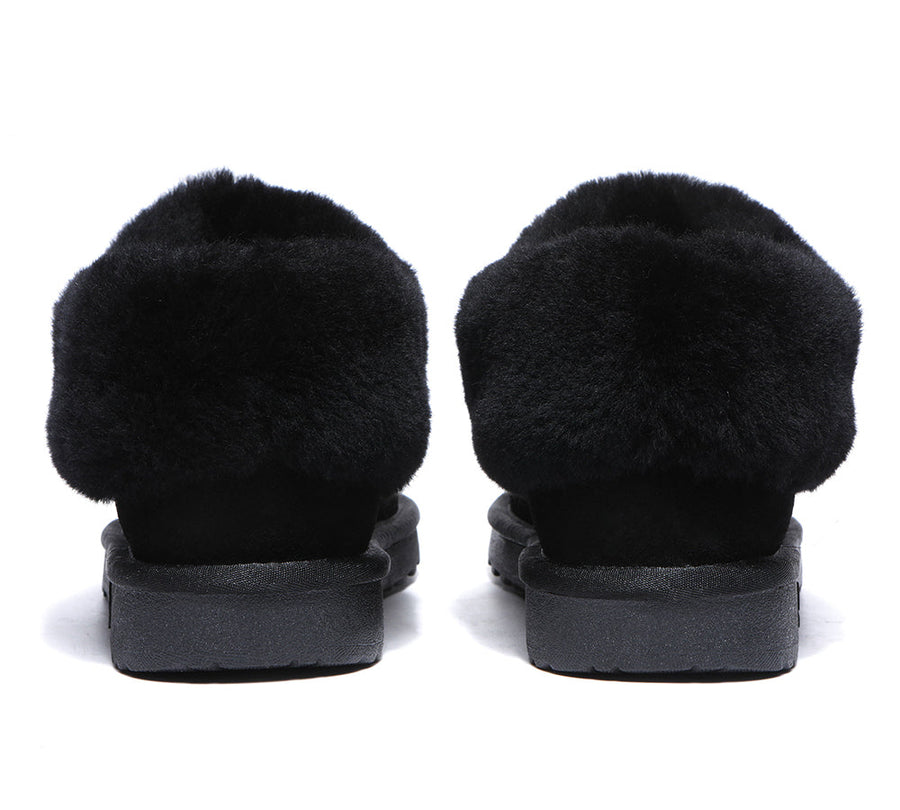 TARRAMARRA Premium Sheepskin Wool Ankle Slipper Unisex Hana-Slippers-PEROZ Accessories